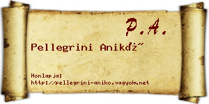 Pellegrini Anikó névjegykártya